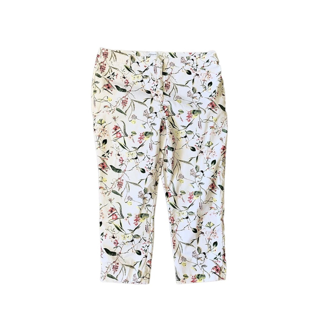 Reitmans White Floral Crops